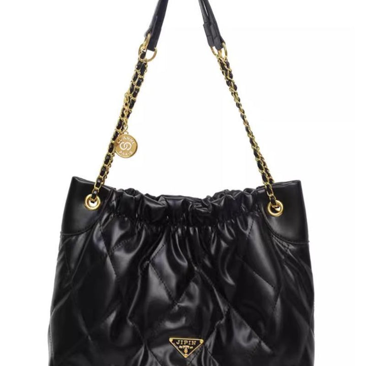 Quilted Chain-Handle Shoulder Bag Kalsten
