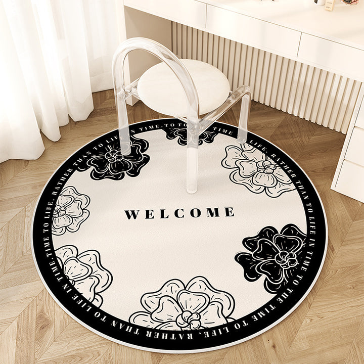 Artistic Round Area Rug for Indoor Home Decor