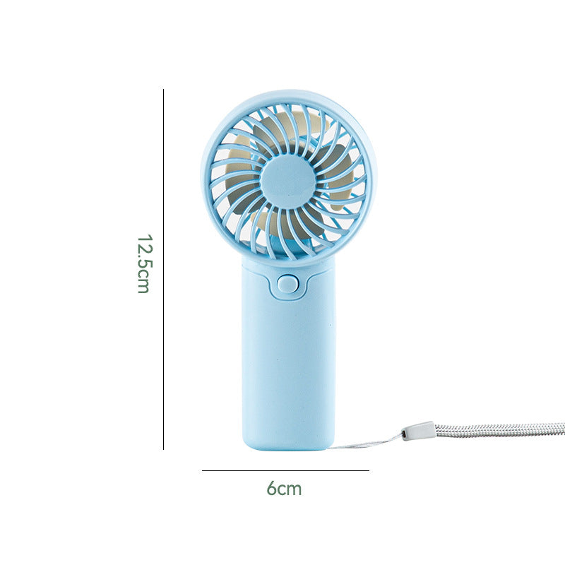 Women's portable mini fan with ergonomic handle and USB charging function Kalsten