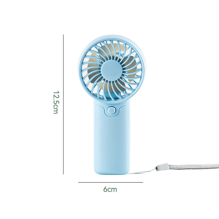 Women's portable mini fan with ergonomic handle and USB charging function Kalsten