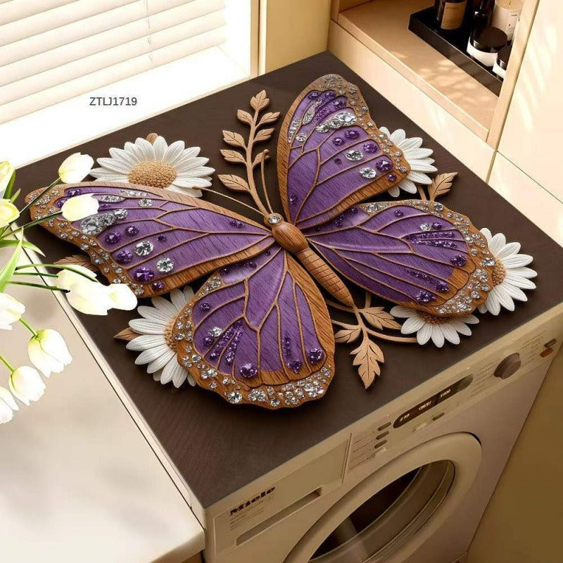Decorative Butterfly and Rose Art Mat