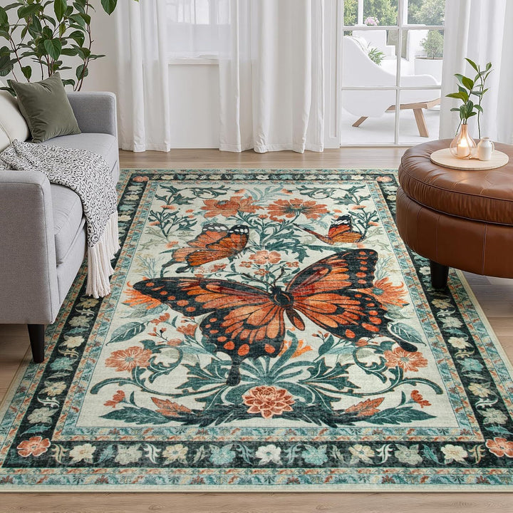 Decorative Floral Area Rug