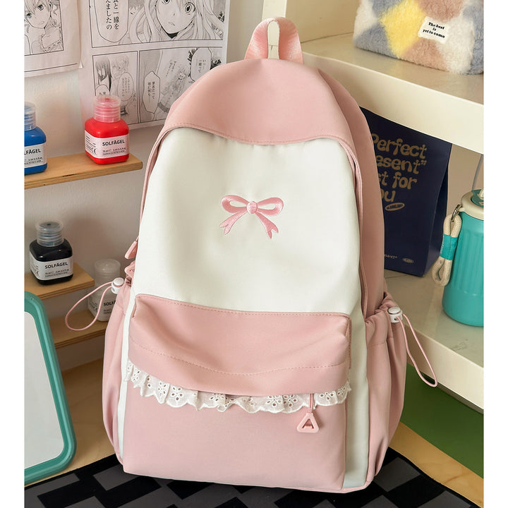 Decorative Bow-Embellished Casual Backpack Kalsten