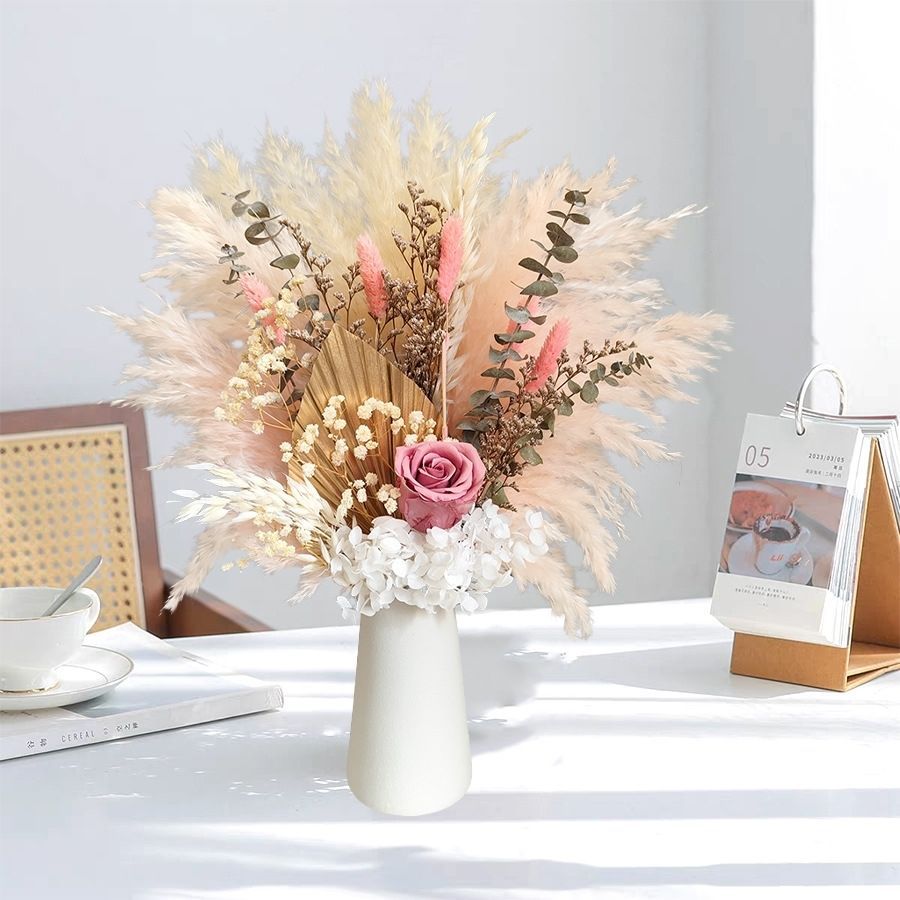 Elegant Dried Flower Centerpiece Arrangement