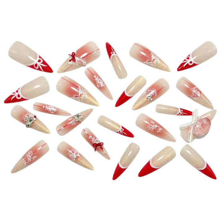 Artificial nail set with versatile and elegant design elements Kalsten