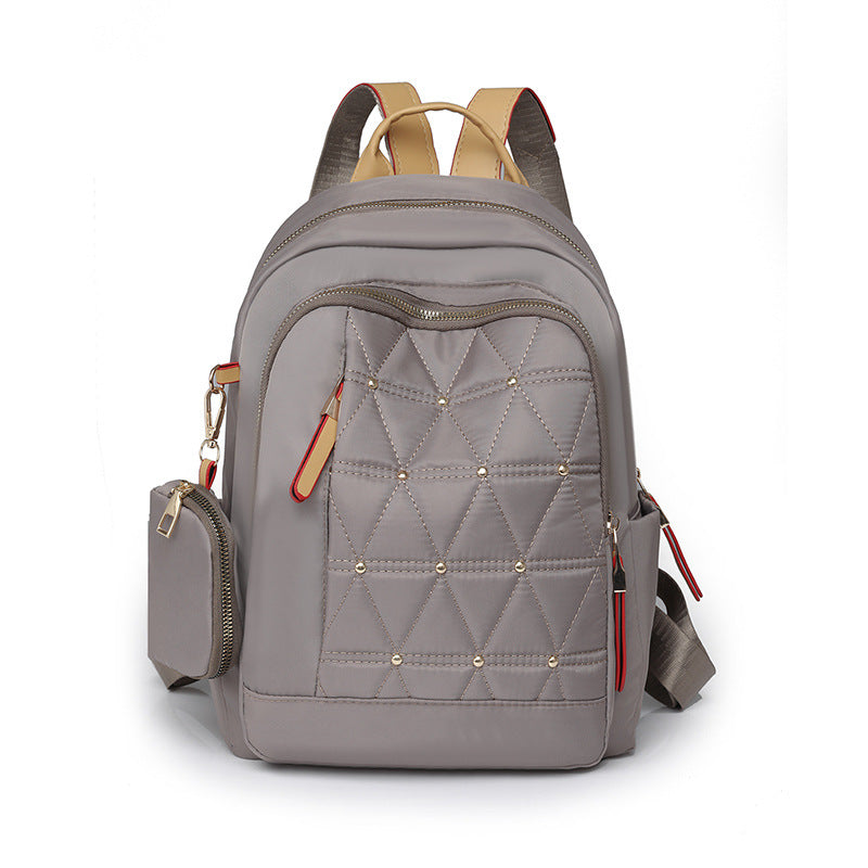Stylish Quilted Multi-Pocket Backpack