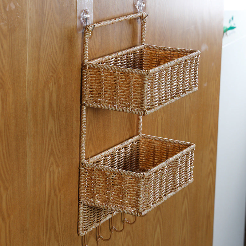 Two-Tiered Handwoven Storage Basket Kalsten