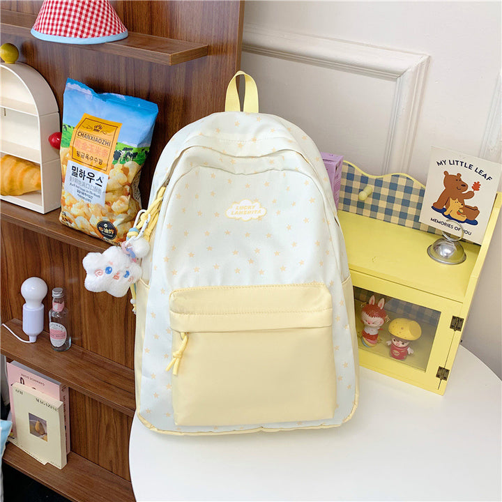 Star Patterned Casual Backpack Kalsten