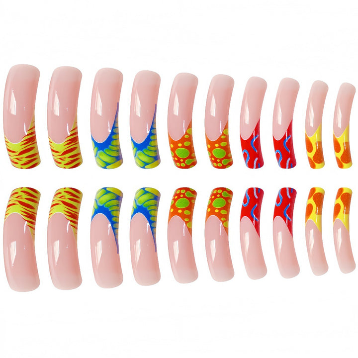 Artistic Abstract Design Press-On Nails Kalsten