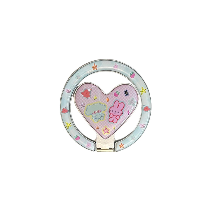 Heart-shaped Smartphone Finger Holder with Kawaii Design Kalsten
