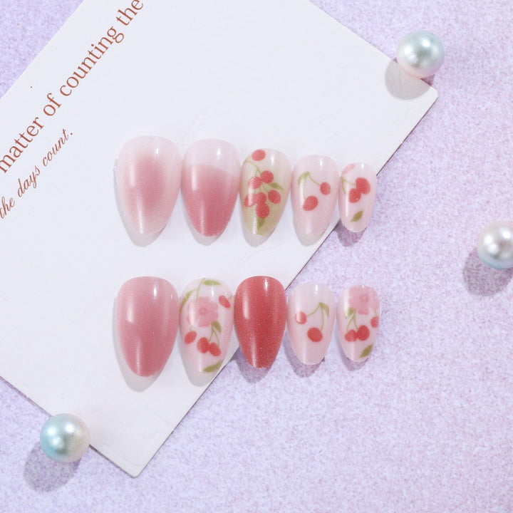 Creative Nail Art Set with Cherry Design Kalsten