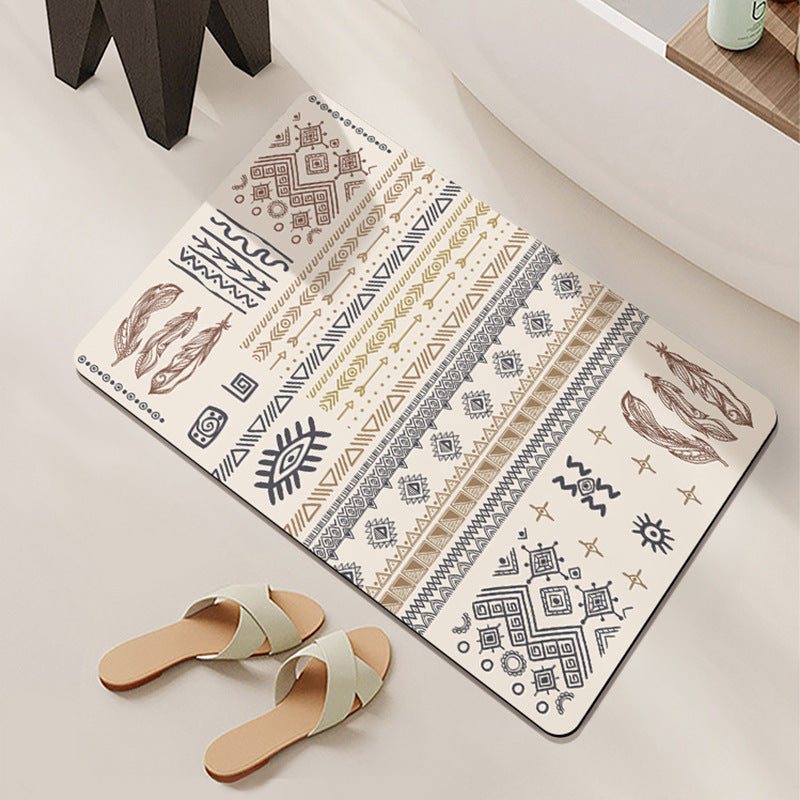 Bohemian-Inspired Bathroom Mat