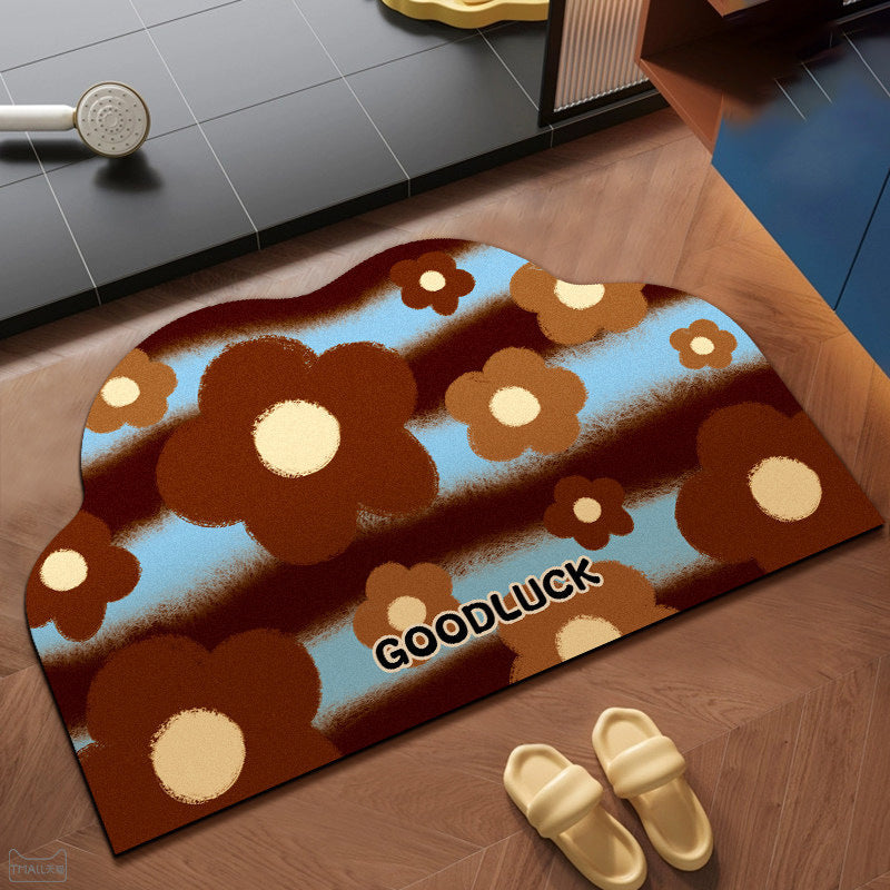 Decorative Leopard Print Bath Mat