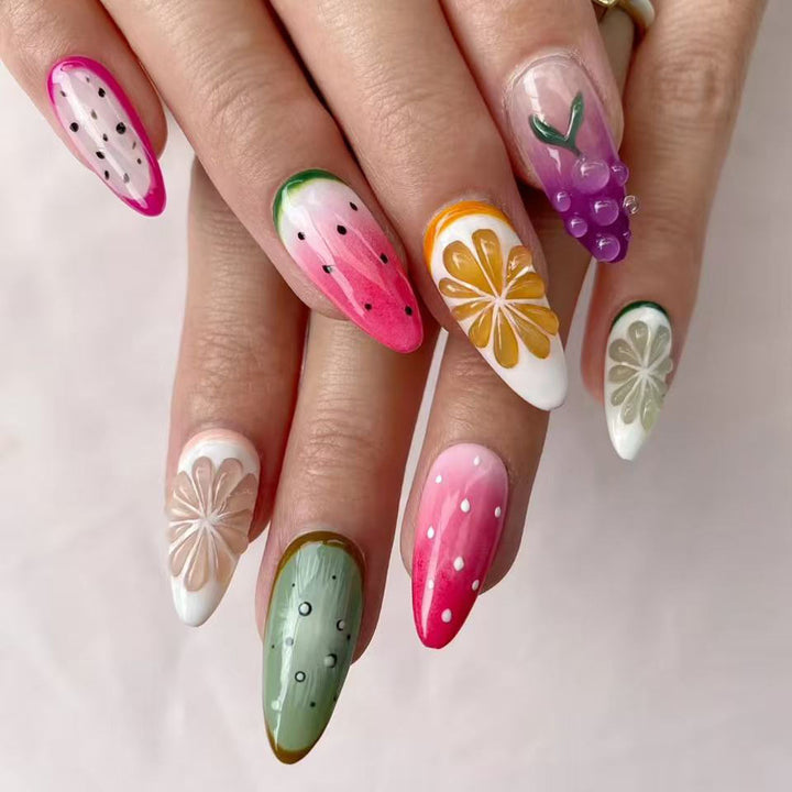 Artificial Nails in Fruity Design Kalsten