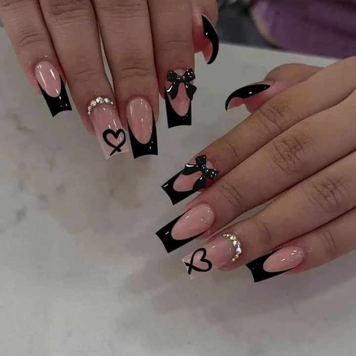 Decorative Floral and Bow Nail Extensions Kalsten