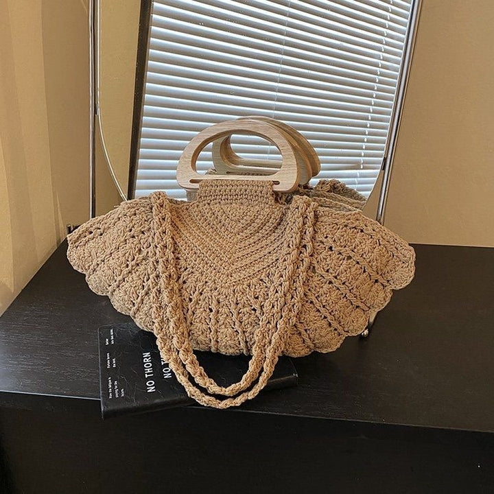 Handbag with wooden handles Kalsten