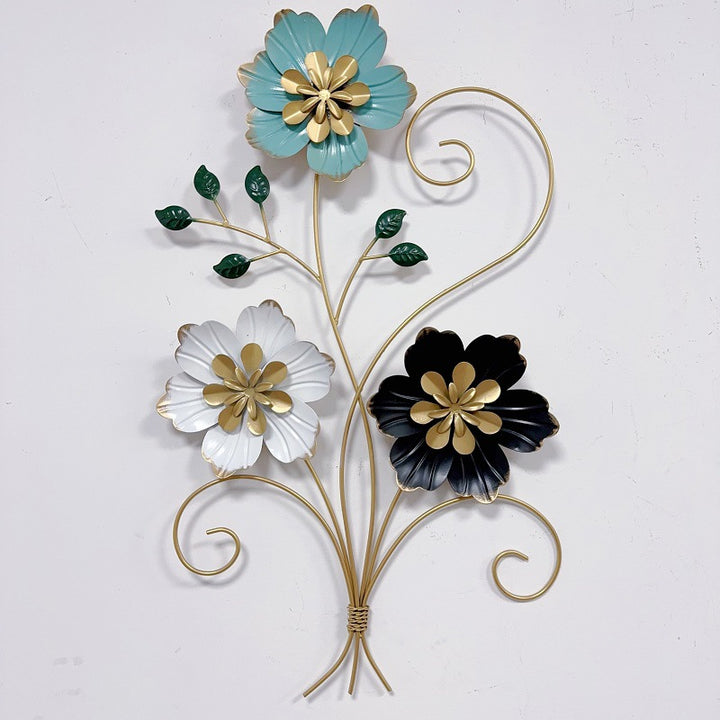 3D Floral Metal Wall Art Kalsten