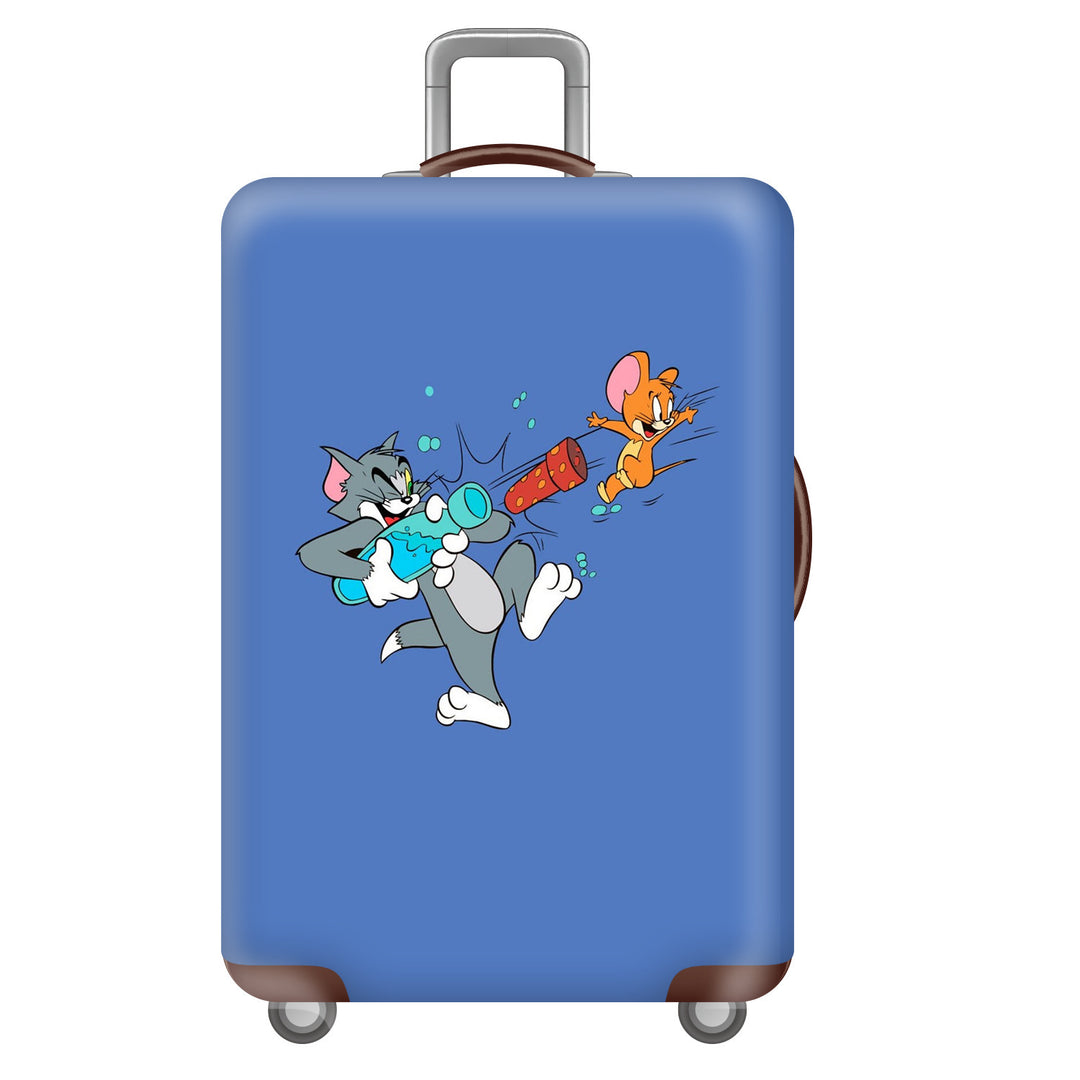 Unisex Hard Shell Suitcase with Creative Travel Motif Kalsten