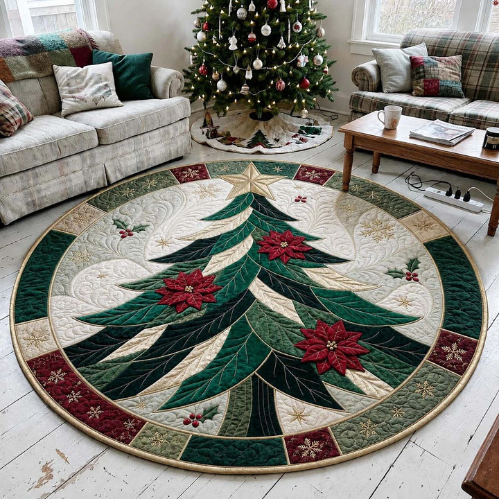 Round Christmas Tree Carpet