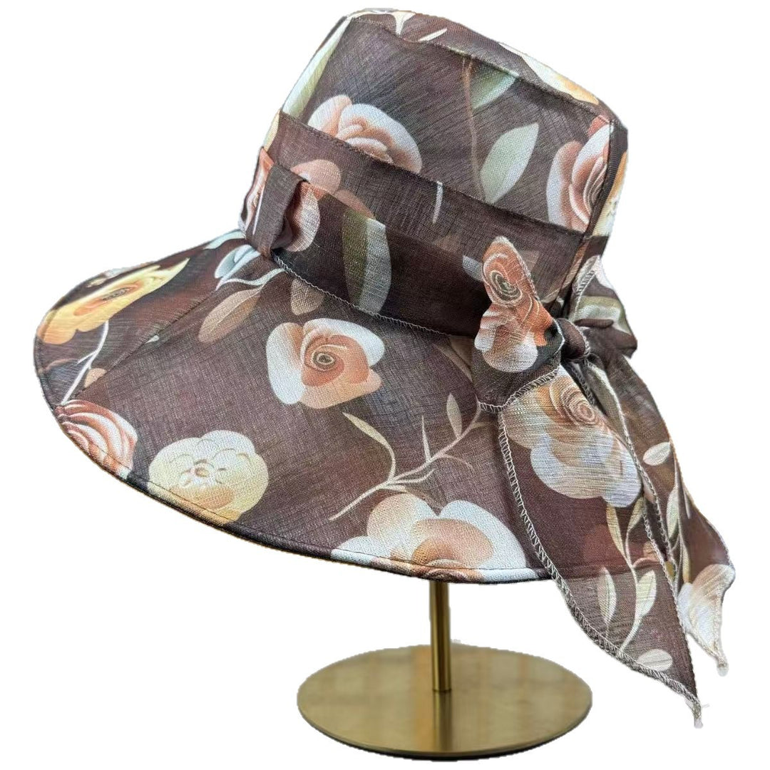 Wide Brim Floral Sun Hat Kalsten