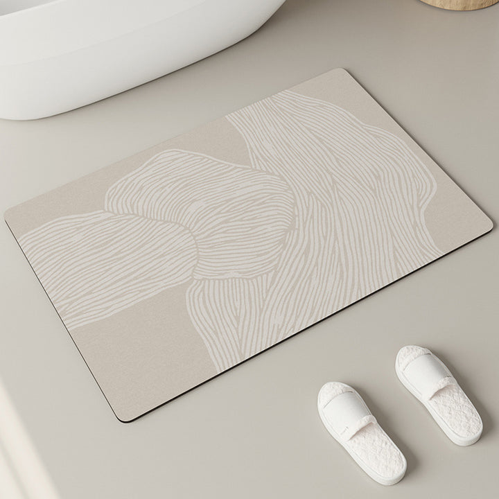 Elegant Textured Bathroom Mat