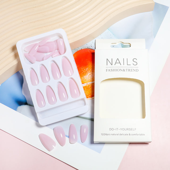 Press-On Nail Kit with Almond Shape and Natural Finish Kalsten