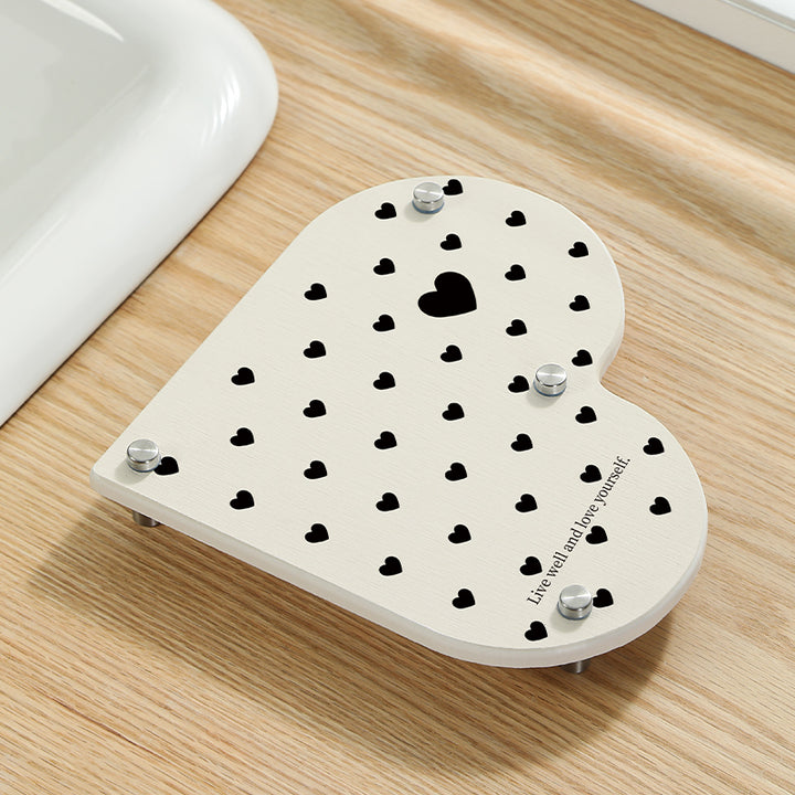 Heart-Shaped Bathroom Organizer