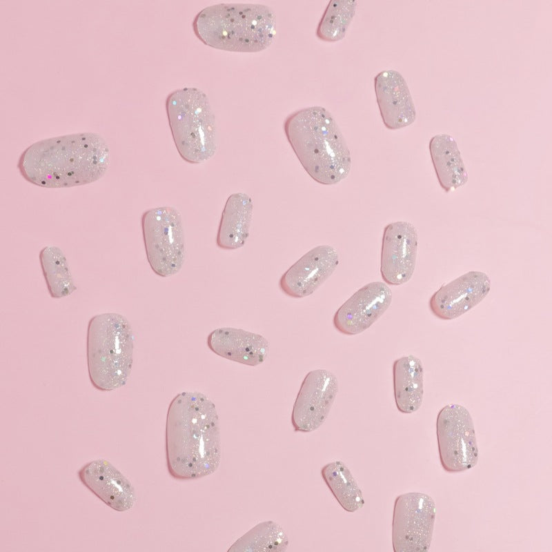Sparkling Glitter Press-On Nail Set Kalsten