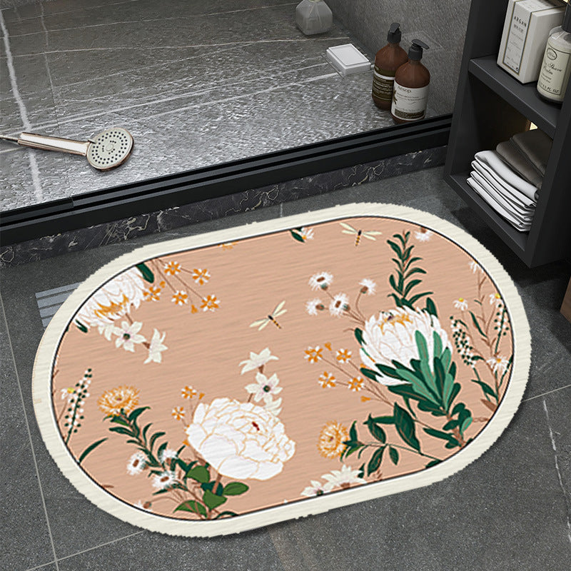 Unisex Floral Pattern Bathmat Kalsten