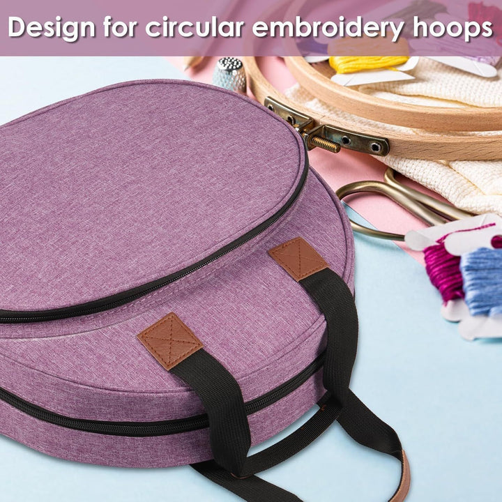 Round Tote Bag with Practical Two-Way Zipper Kalsten