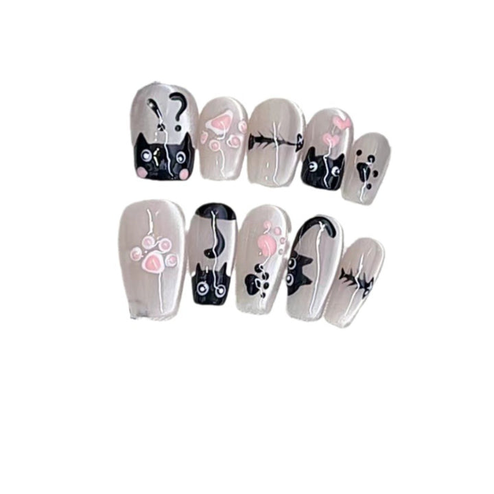 Artistic Pet-Themed Press-On Nails Kalsten