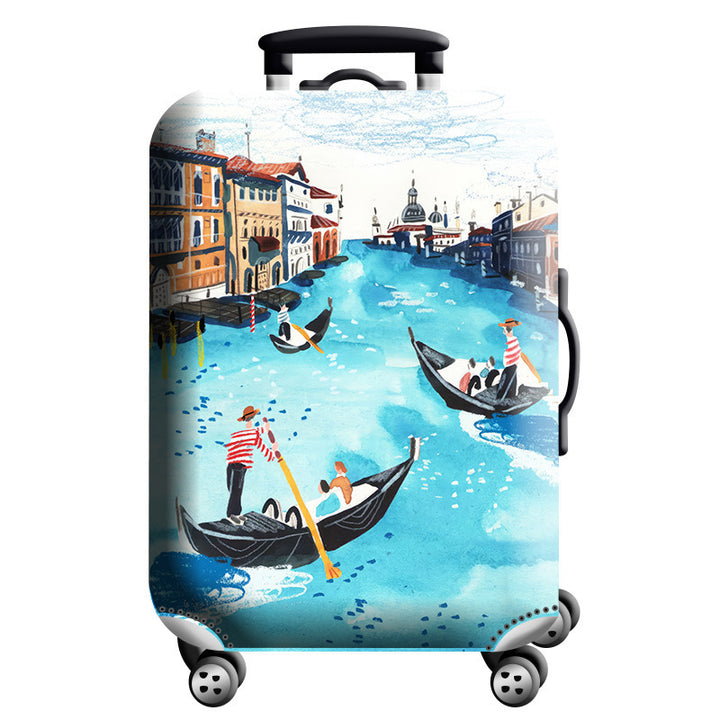 Unisex hard-shell suitcase with modern geometric design Kalsten