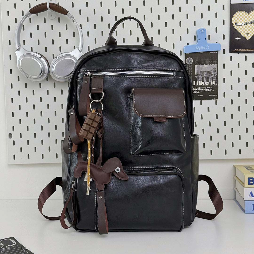 Durable Vintage Leather Backpack Kalsten