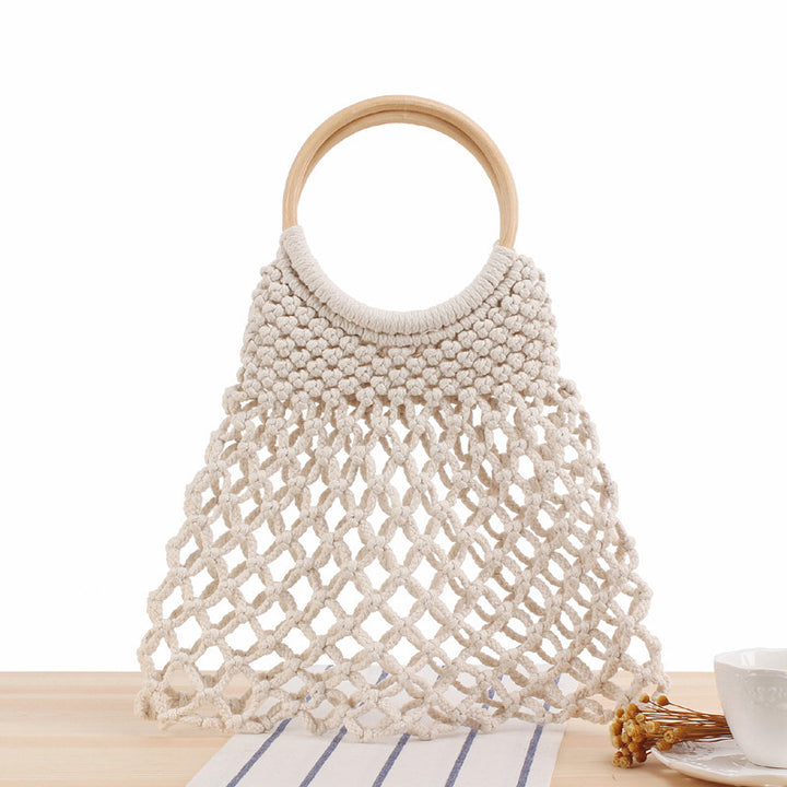 Handbag with Artistic Net Design Kalsten