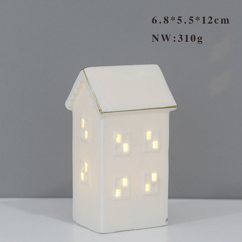 Decorative Ceramic House Lantern Kalsten