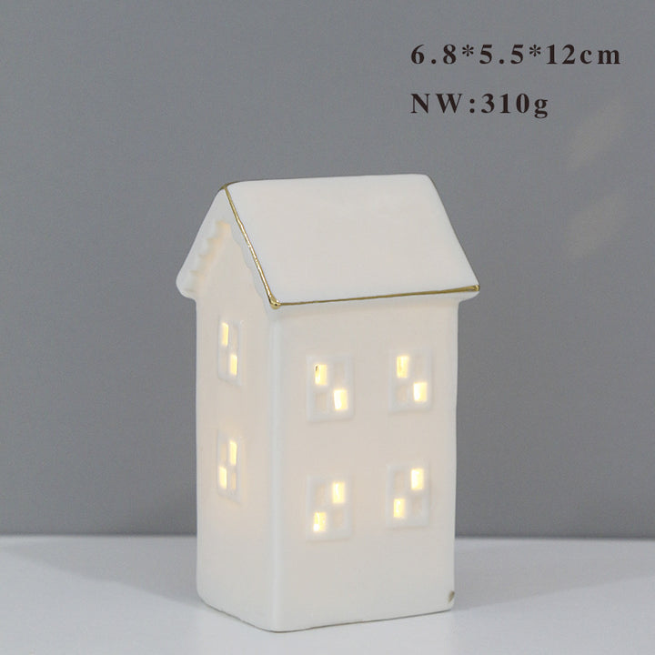 Decorative Ceramic House Lantern Kalsten