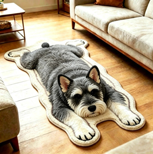 Cute Dog Print Decorative Rug