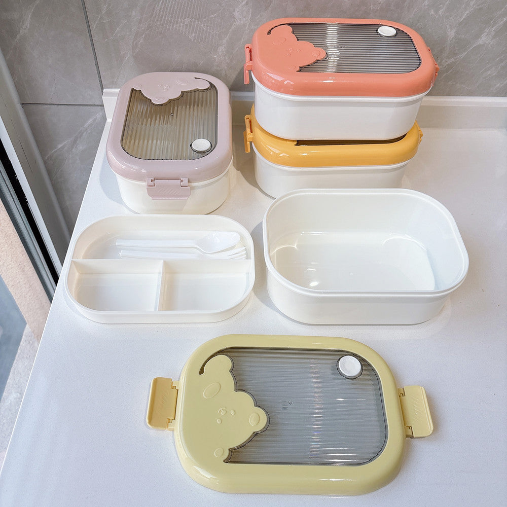 Cute Bear-Themed Food Storage Container