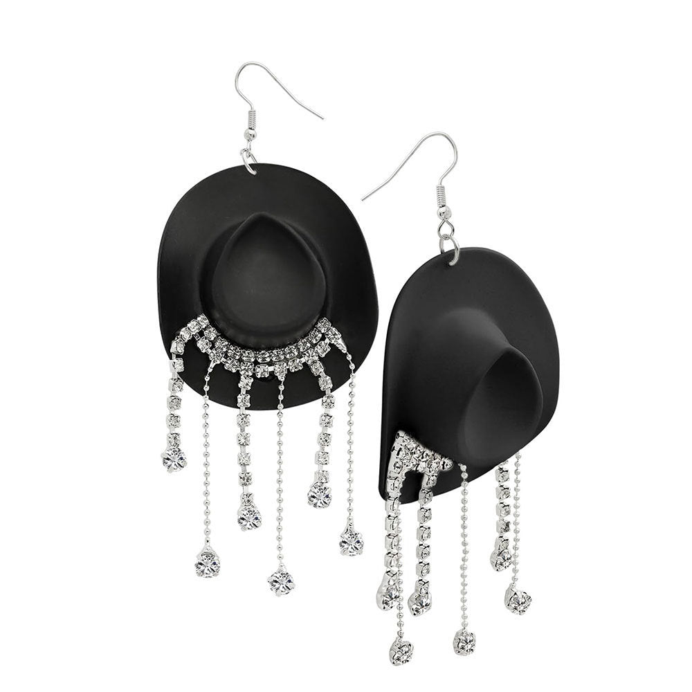 Cowboy Hat Inspired Dangle Earrings Kalsten