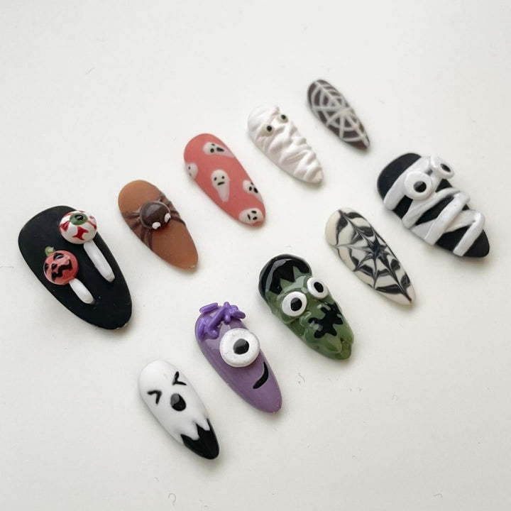 Halloween-Themed Press-On Nail Set Kalsten