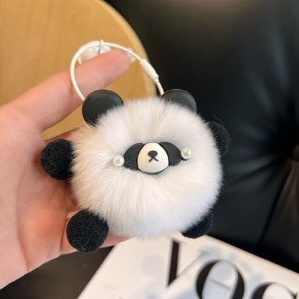 Cute Panda Plush Keychain Set Kalsten