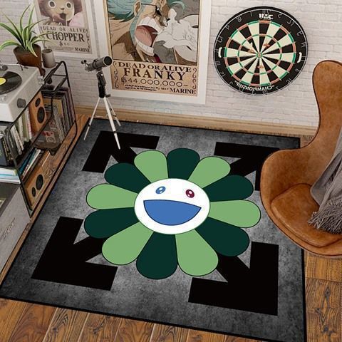 Artistic Flower Shaped Area Rug Kalsten