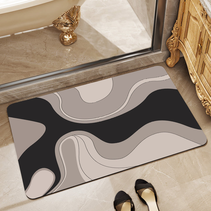 Modern Abstract Bath Mat Kalsten