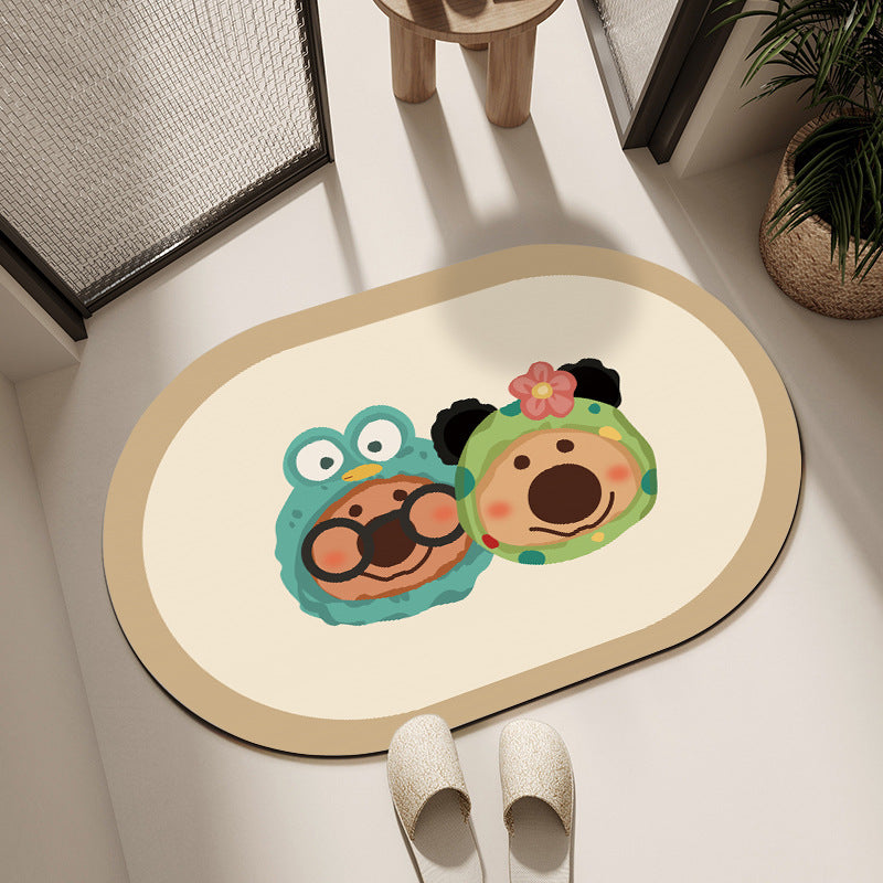 Cute Cartoon Dog Bath Mat Kalsten