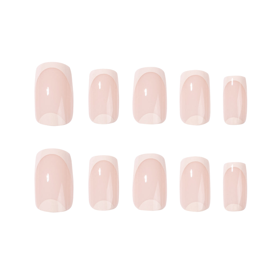 Elegant Nail Art with Translucent French Tip Kalsten