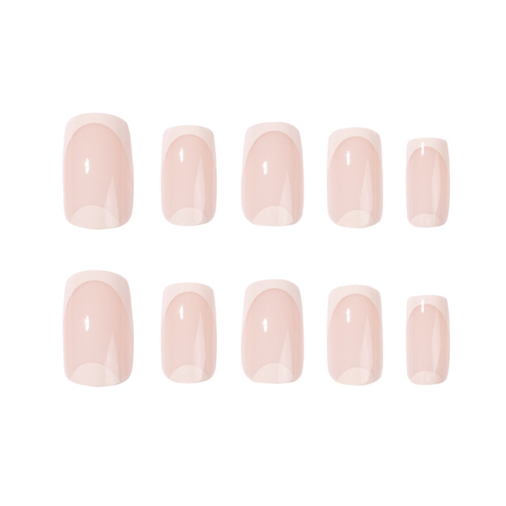 Elegant Nail Art with Translucent French Tip Kalsten
