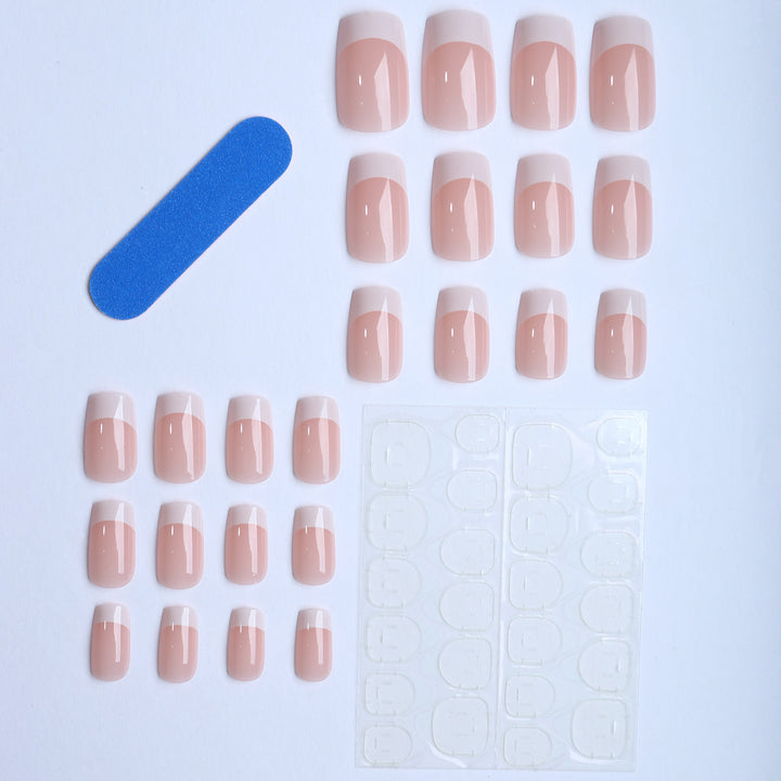 Artificial Nails in Elegant French Style Cold Kalsten