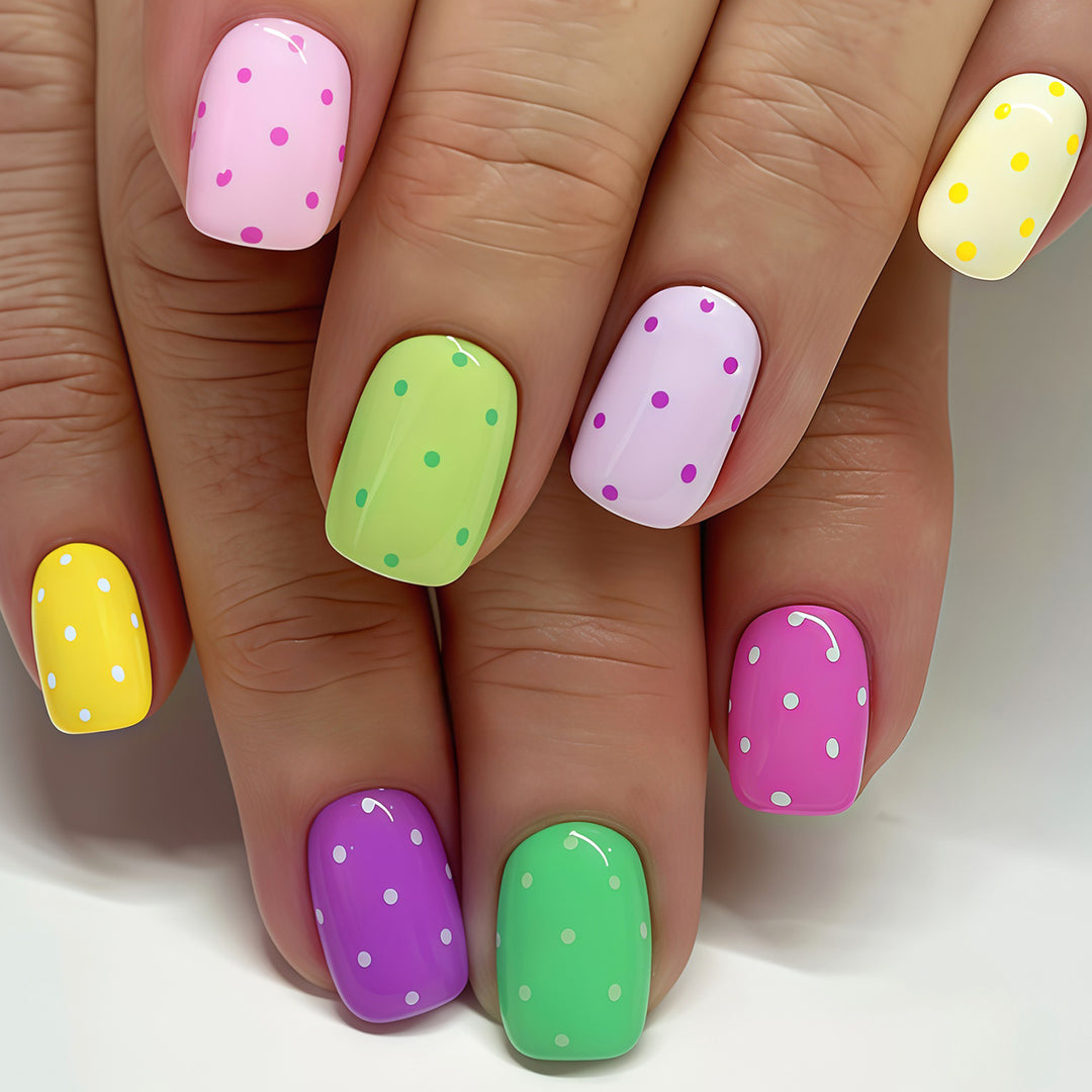Playful Polka Dot Nail Wraps Kalsten