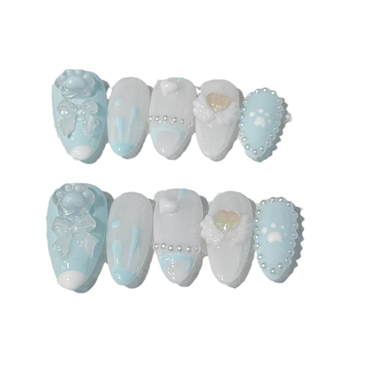Whimsical Cartoon-Themed Decorative Nail Art Set