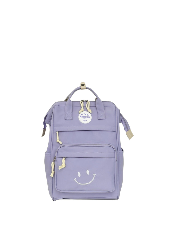 Trendy Multi-Pocket Smiley Face Backpack Kalsten